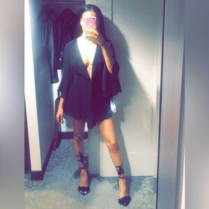 Fashion Nova Black Romper